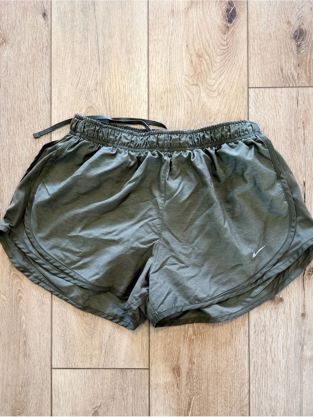 Nike Olive Green Women's Athletic Shorts